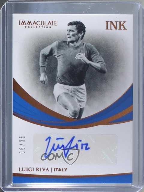 2018-19 Panini Immaculate INK Bronze 6/35 Luigi Riva #I-LR Auto 5g0