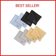 8 PCS Microfiber Cleaning Cloth for Glasses 6"x7" , Premium Eyeglass Cleaning C