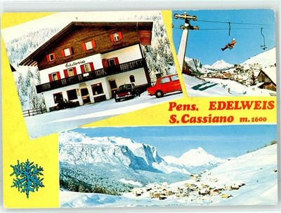 51861543 - San Cassiano in Badia Pension Edelweis Seilbahn Bozen (Bolzano) 1976