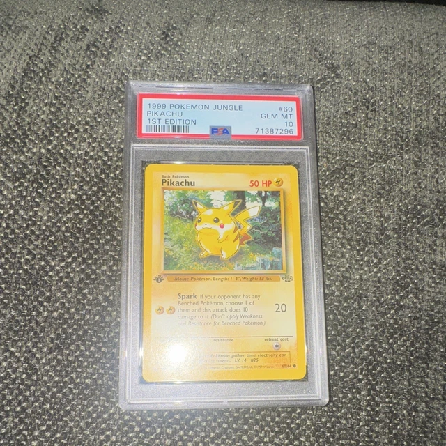 1999 Pokemon 1st Edition Pikachu #60 PSA 10