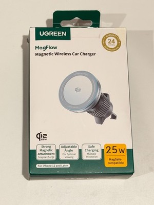 UGREEN MagFlow Qi2 25W Magnetic Wireless Car Mount Charger W758