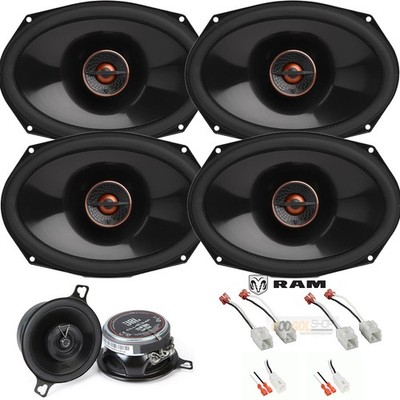 Speakers for 2009-2025 RAM 1500,2500 Infinity 6x9'' For Doors & JBL 3.5'' for Dash