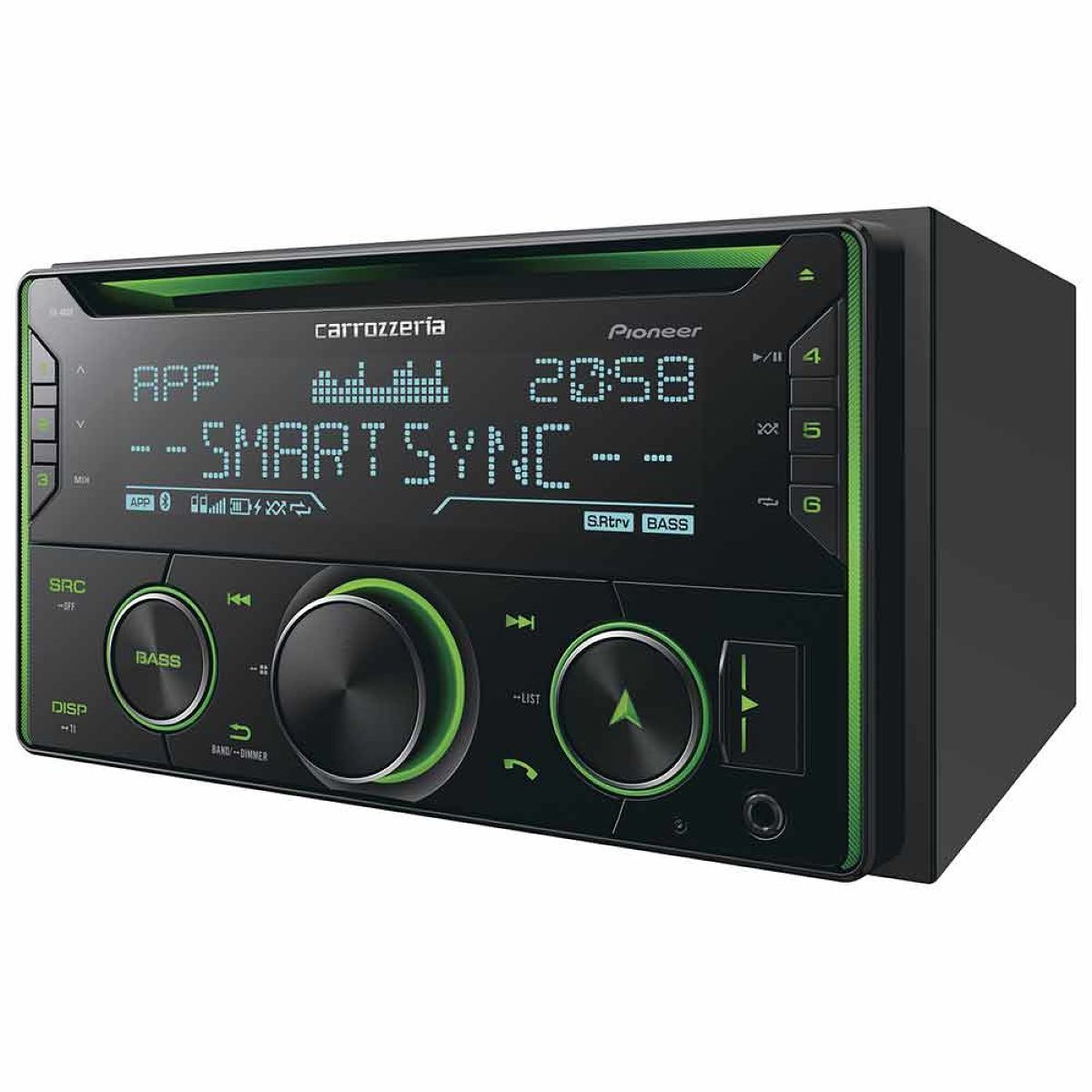 Carrozzeria Pioneer Car Audio 2din Cd/usb/bluetooth Fh-4600