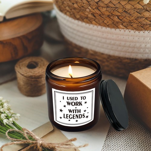 Coworker Leaving Scented Candle 8oz Farewell Gifts Funny I Used to Work Legend - Picture 4 of 7