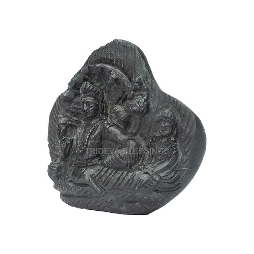 Divine Janeu Laxmi Narayana Shaligram Idol – Blessings of Wealth & Protection- I - Picture 3 of 4