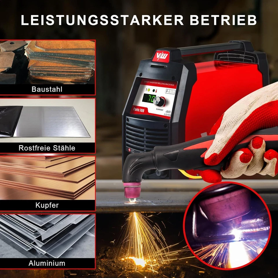 Plasma Cutter 70A IGBT, High Frequency Ignition (HF Pilot), Cutting 24MM | Paris 700 - Image 4 of 4