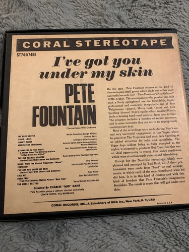 I’ve Got You Under My Skin Pete Fountain Reel To Reel Tape - Picture 2 of 3