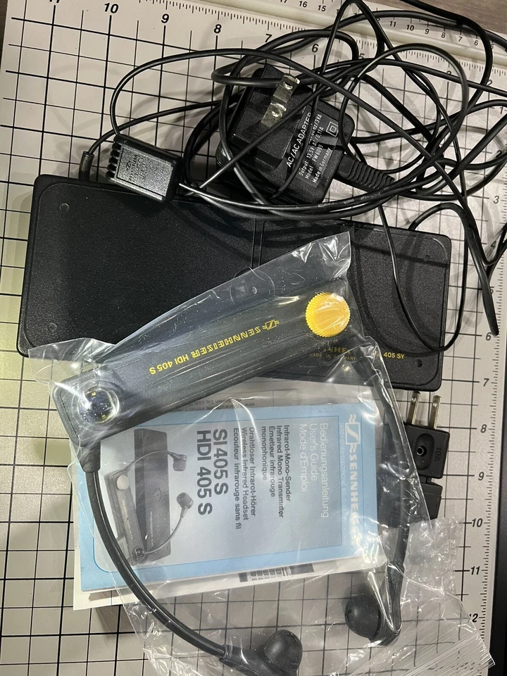 Vintage Sennheiser Infrared Mono Transmitter + Wireless Infrared Headset - Image 2 of 4