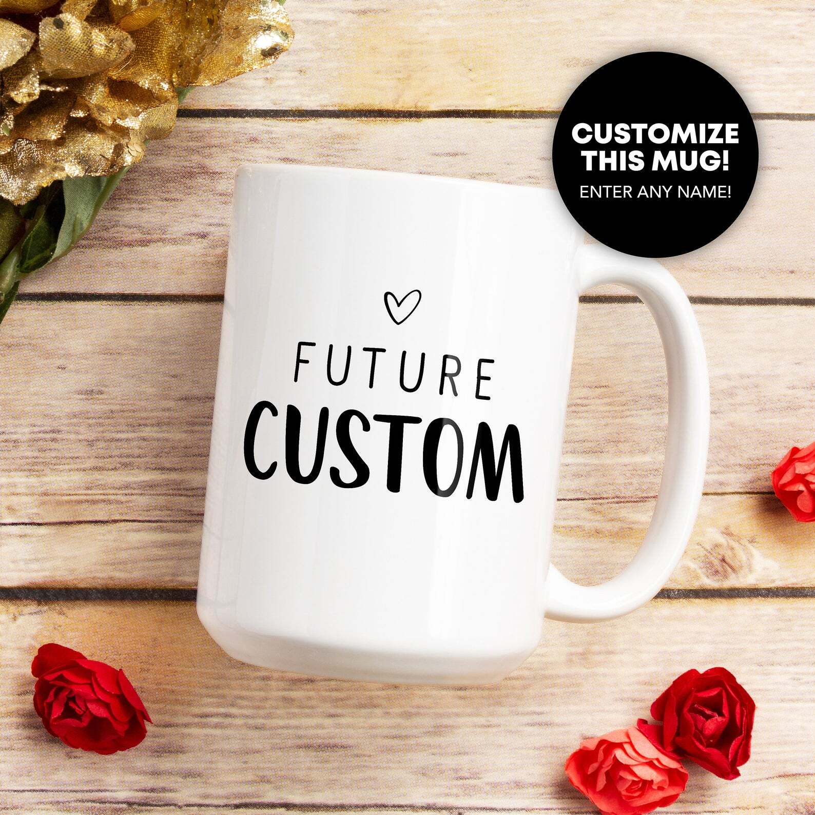 Custom Name Coffee Mug Personalized Mug For Women Future Mom Grandma Nana Aunt