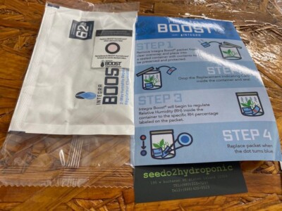 Integra Boost 67g Humidiccant 62% 12/Pack 2-Way Humidity Control Packs