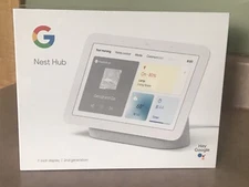 Google Nest Hub 7” Smart Display with Assistant (2nd Gen) Chalk - New Sealed