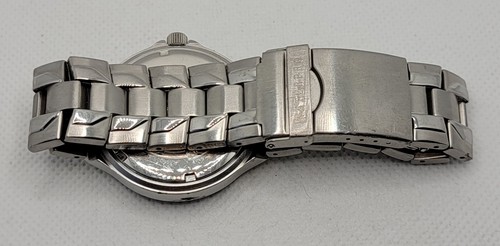 Mens Guess Waterpro Round Silver Tone Black Dial Link Bracelet Analog Watch J9 - Picture 8 of 13