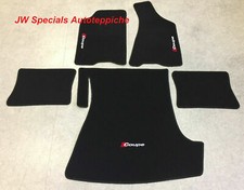 Autoteppiche Fußmatten Kofferraummatte Set für Audi B3 Coupe 5teilg Absatzschutz