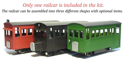 HOn30/HOe Aru-Model Gasoline Rail Bus Brass Kit Narrow Gauge Railcar H0e 009