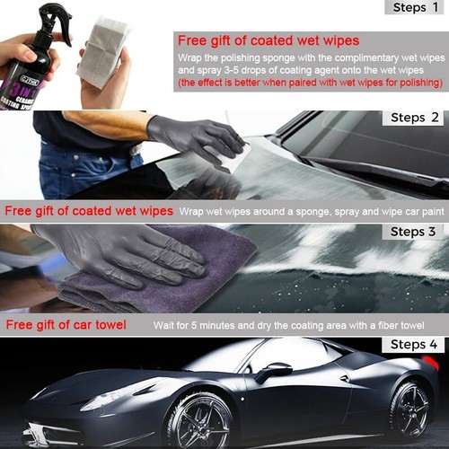 Car Ceramic Nano Coating Liquid Scratch Resistance UV Protection Polishing Paint - Picture 7 of 29