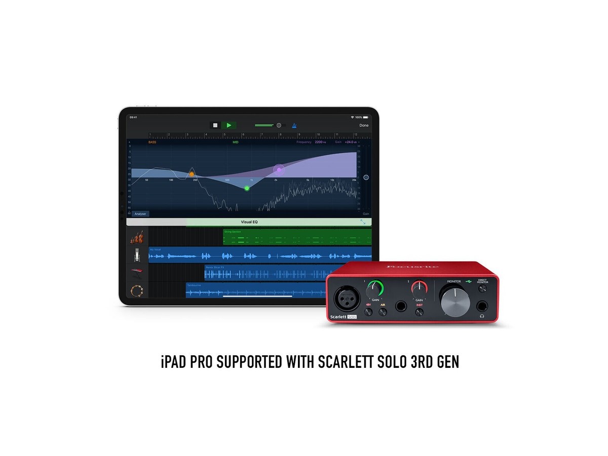 Focusrite Scarlett 2i2 3rd Gen USB 2.0 Type C Audio