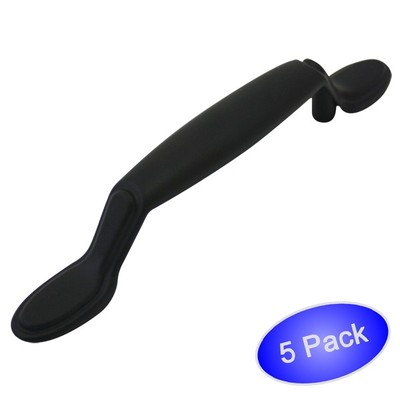 *5 Pack* Cosmas Cabinet Hardware Flat / Matte Black Pulls - #4007FB