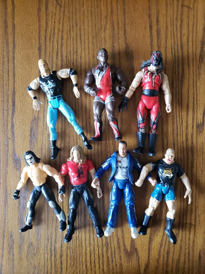 Лот из 7 фигурок рестлеров Кейн, Титан, Энгл, Бенджамин, Стинг, Остин и Даллас - Изображение 2 из 4