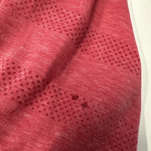 Travis Mathew Large Short Sleeve Dot Stripe Red Mens Polo L 12 Oaks-2 Dark Marks - Picture 2 of 15