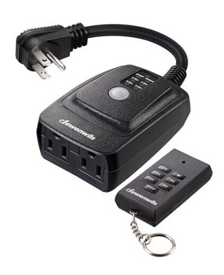  Light Sensor Timer Waterproof, Plug in Timer Switch, 100 Photocell With Remote