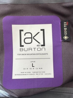 スノーボード Burton ak457 gore-tex pro size L Burton AK 457 Fragment Japan Guide GORE-TEX PRO 3L Turbo Red