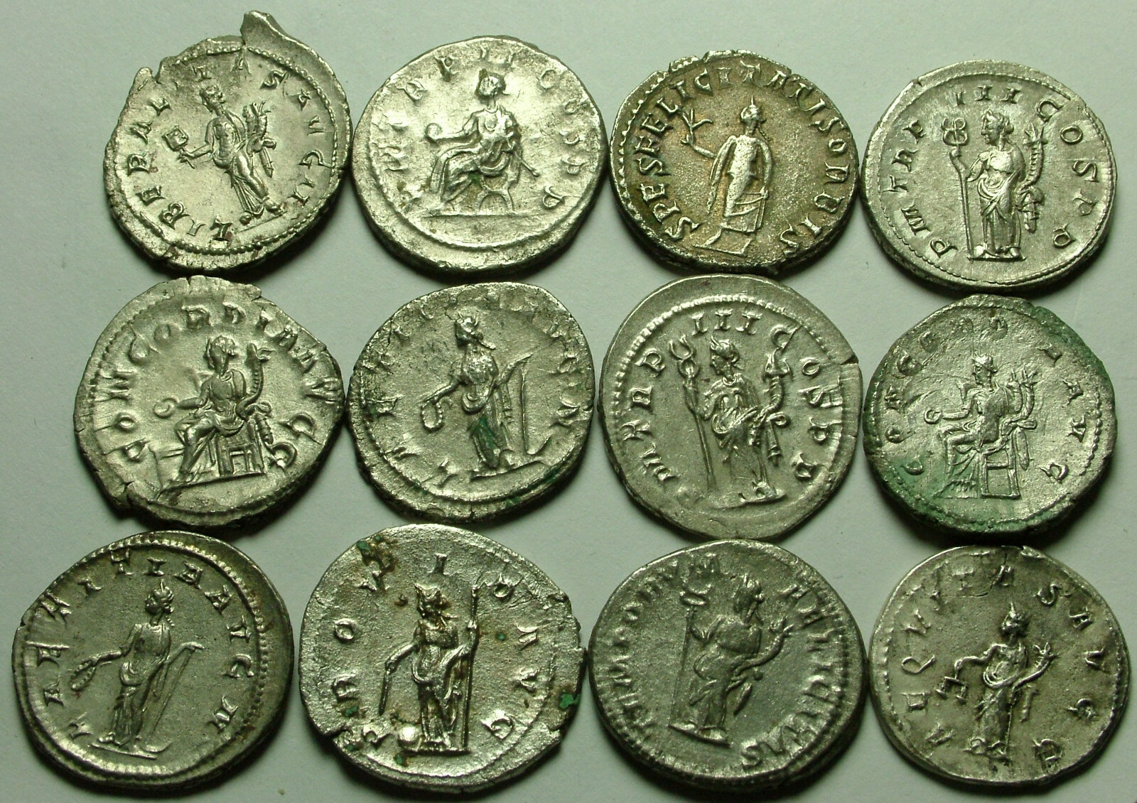 Original Ancient Roman SILVER Antoninianus/Philip/Trajan Decius/Gordian ...