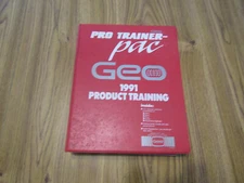 1991 GEO PRIZM STORM METRO TRAKER MODEL INTRO DEALER ALBUM SHOWROOM BINDER