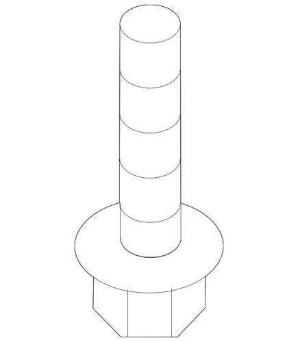 Tornillo de montaje del brazo de control inferior para Ford (P/N W711107-S439)