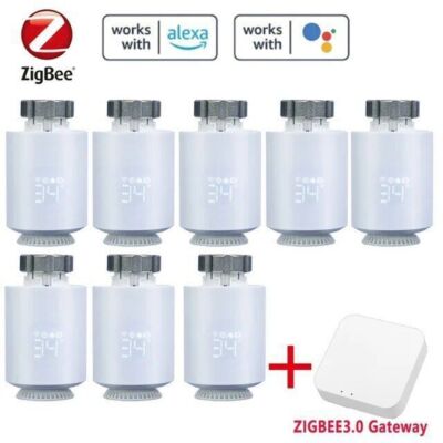 Tuya Zigbee SMART Heizkörper Thermostat Set Ventil Heizung Alexa Google WLAN App