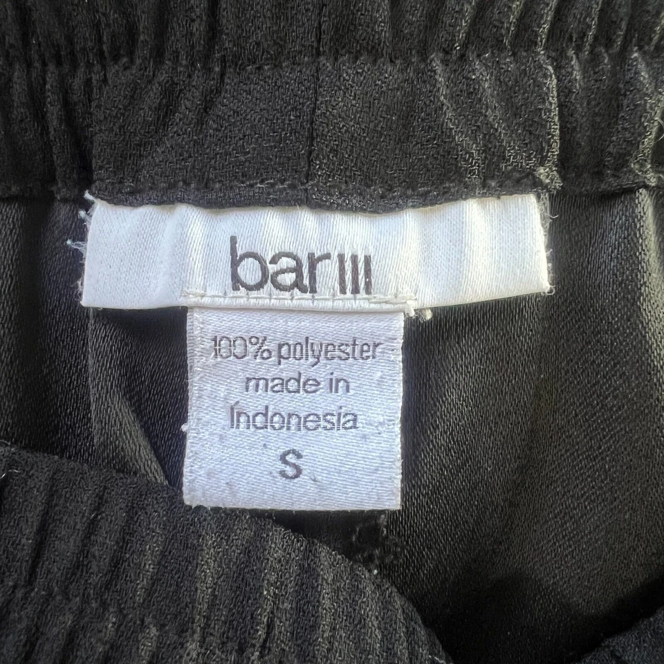 Bar III Nordstrom Womens Small Black Snap Side Pants office career casual - Image 3 of 3