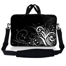 13.3 Inch Laptop Bag Sleeve Case w/ Shoulder Strap Chromebook Macbook Art Design