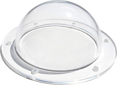 Acrylic Dome/Plastic Hemisphere - Clear - 3'' Diameter, 1/2'' Flange with Pre-Dril