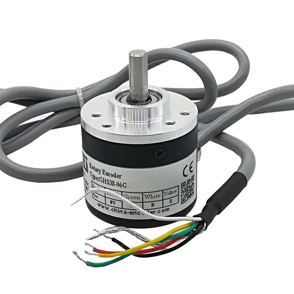 Encoder rotativo incrementale GHS38 calt 5V 1000ppr Sensore 6mm Shaft - Immagine 2 di 4