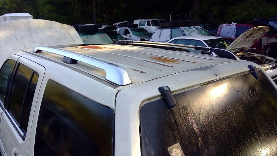 Juego de rieles portaequipajes Lincoln Aviator 2003 2004 2005 cromo OEM Foto 3 de 4