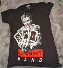 Dc Comics Joker Deadmans Hand Graphic T-Shirt Size Small