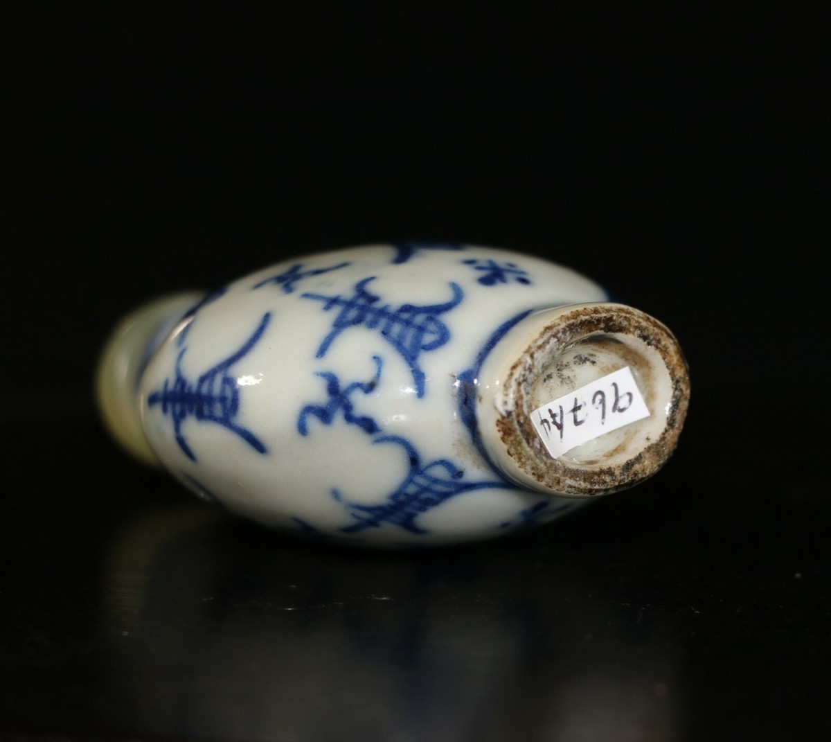 中国　スナッフボトル A Qing blue and white porcelain snuff bottle (967A4) | eBay