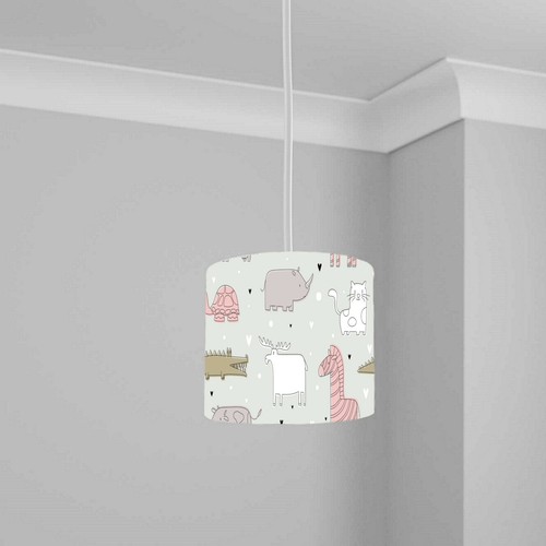 Pantalla de lámpara de dormitorio jungla para niños sombra de luz ¡más de 40 diseños! 20 cm x 18,5 cm - Imagen 17 de 42