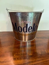 Cerveza Modelo Metal Ice Bucket Double Sided Logo Multi use