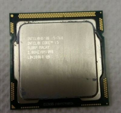 Intel Core i5-760 Desktop CPU Quad Core 2.80GHz 8MB LGA1556 SLBRP