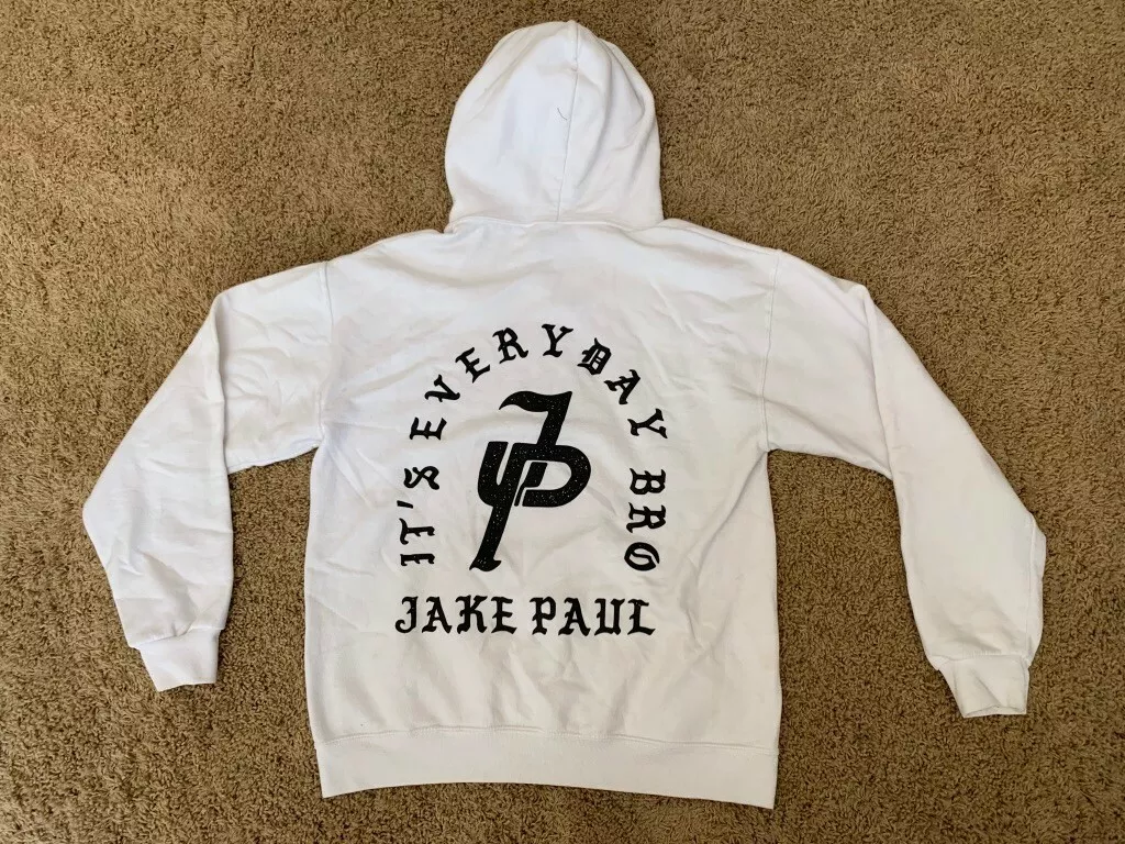 Jake Paul white pablo its everyday bro medium hoodie | eBay