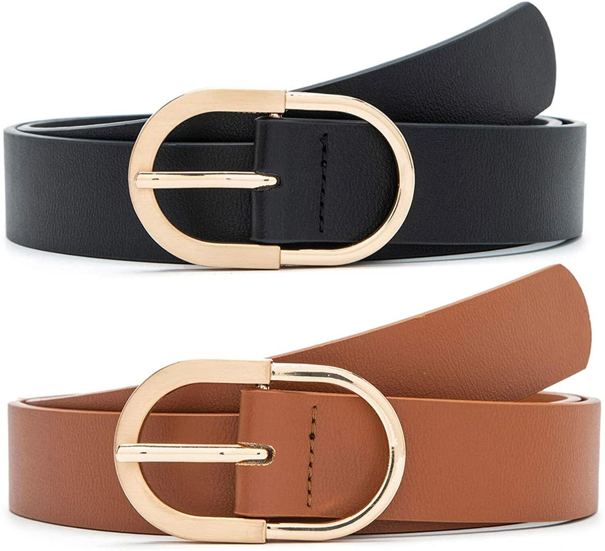 2pk Leather Belts