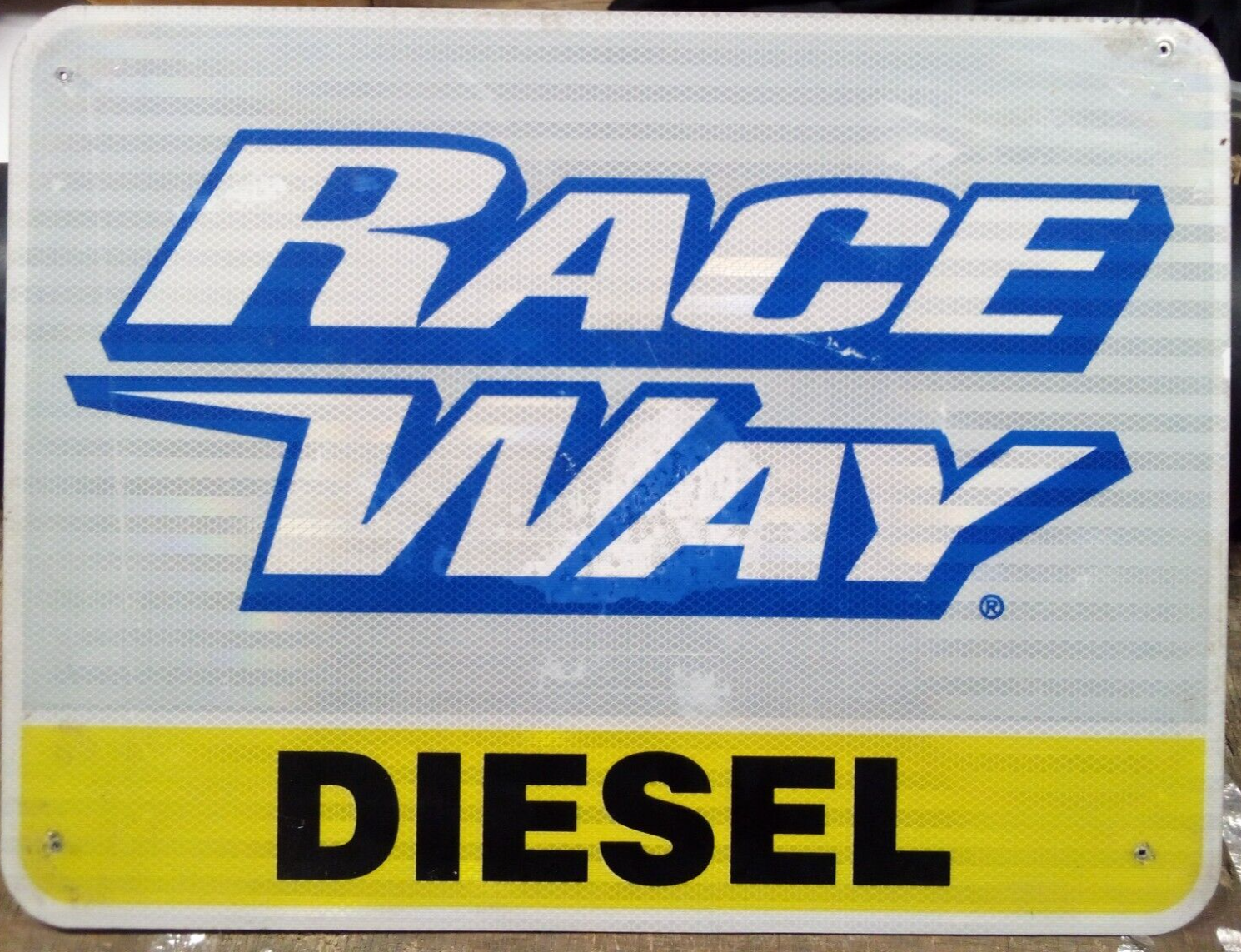 ADVERTISING HWY EXIT SIGN 18X24 BARN MAN CAVE RACE WAY DIESEL GAS ...