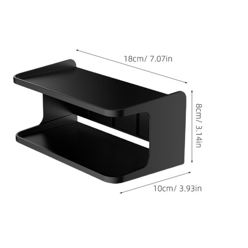 Storage Bracket Bathroom Organizer over Toilet Floating Shelves Wall - Picture 5 of 12