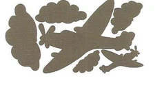 Air Planes Clouds Wallies Peel Stick Chalkboard Wall Decor Repositionable Chalk