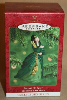 2000 Hallmark ''Scarlett  O'Hara'' Green Draperies Dress Ornament