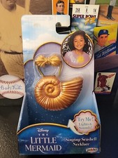 2023 Disney New Movie The Little Mermaid Ariel Singing Seashell Necklace NEW