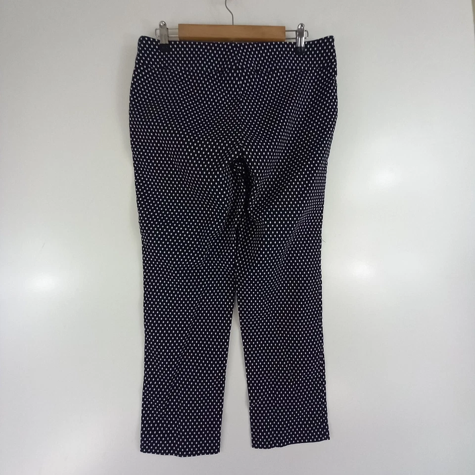 Pantalones cortos Worth New York para mujer talla 10 azul blanco lunares pin up cápsula Foto 2 de 4