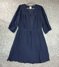 Naif Dress Womens Extra Large Blue Capsule Classic Minimal Everyday Norm