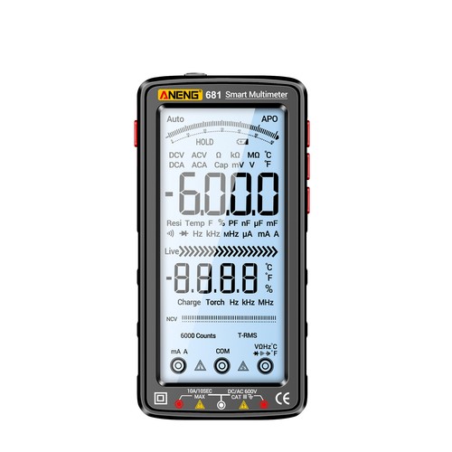 ANENG 681 LCD Multímetro Digital Medidor Universal NCV Tester 6000 Counts C4R6 - Imagen 10 de 12