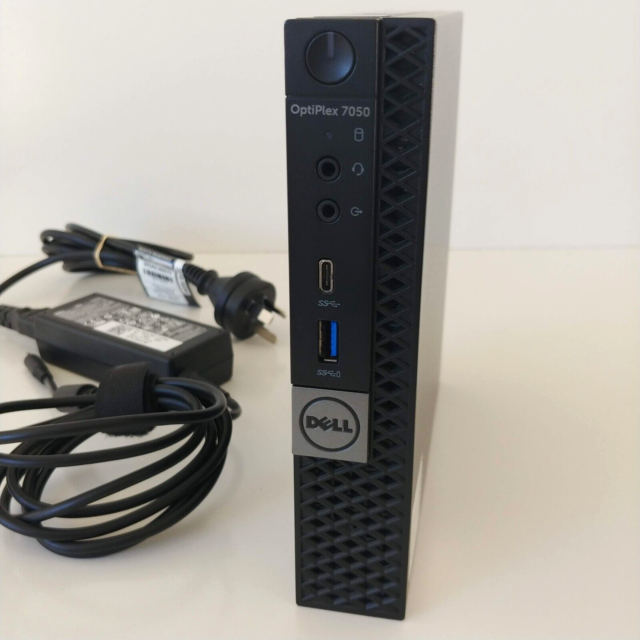 Dell OptiPlex 7050 micro i5-7500T Mini PC 8GB RAM 256GB SSD Win10 Pro USB-C WiFi